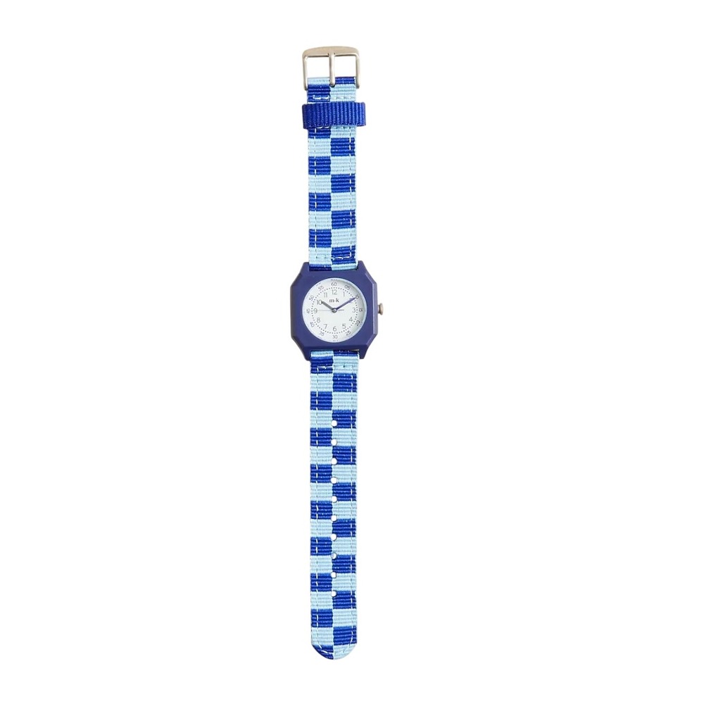J. Crew Crew Cuts Mini Kyomo Kids' Blue Checker Watch